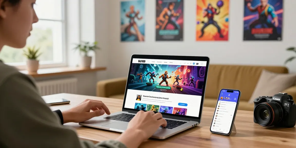 Paggalugad sa bd188 gamit ang laptop sa modernong home office na may natural na liwanag.